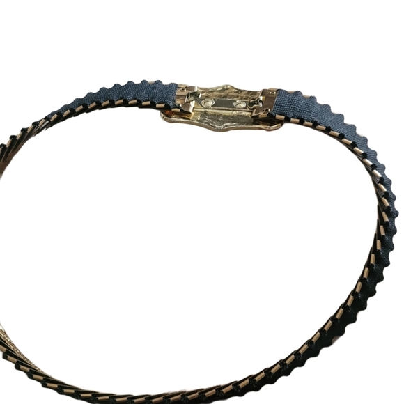 Vintage Gold Toned Fish Scale Style Belt - Picture 6 of 6